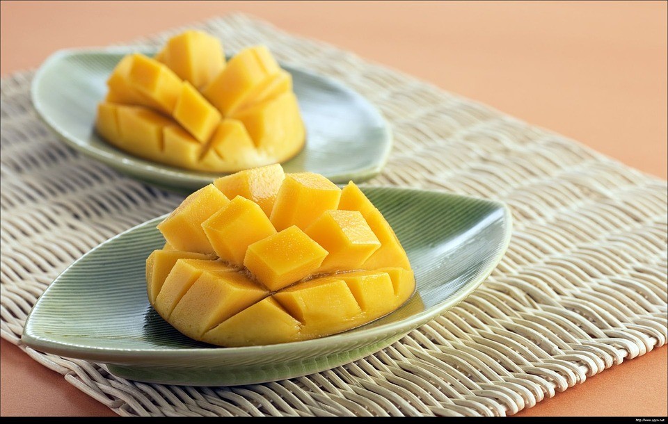 mango, talíř